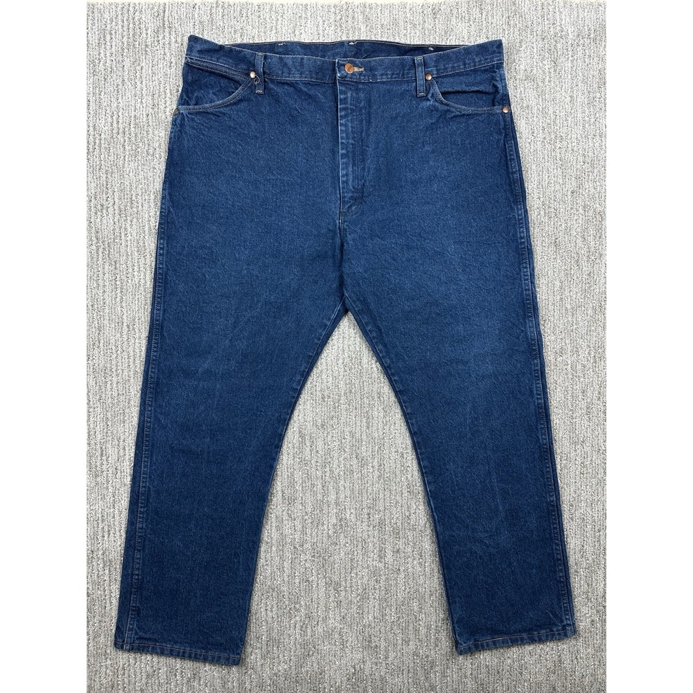 Wrangler Jeans 13MWZ Cowboy Cut Blue Denim Dark Wash Western Pants Mens 42x30